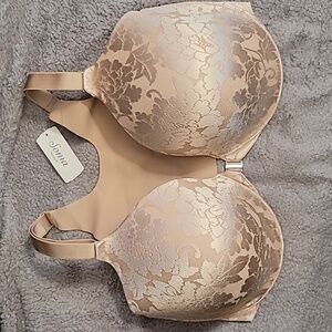 Soma Vanishing Back Full Coverage Front Closure Lace Bra Size 36G